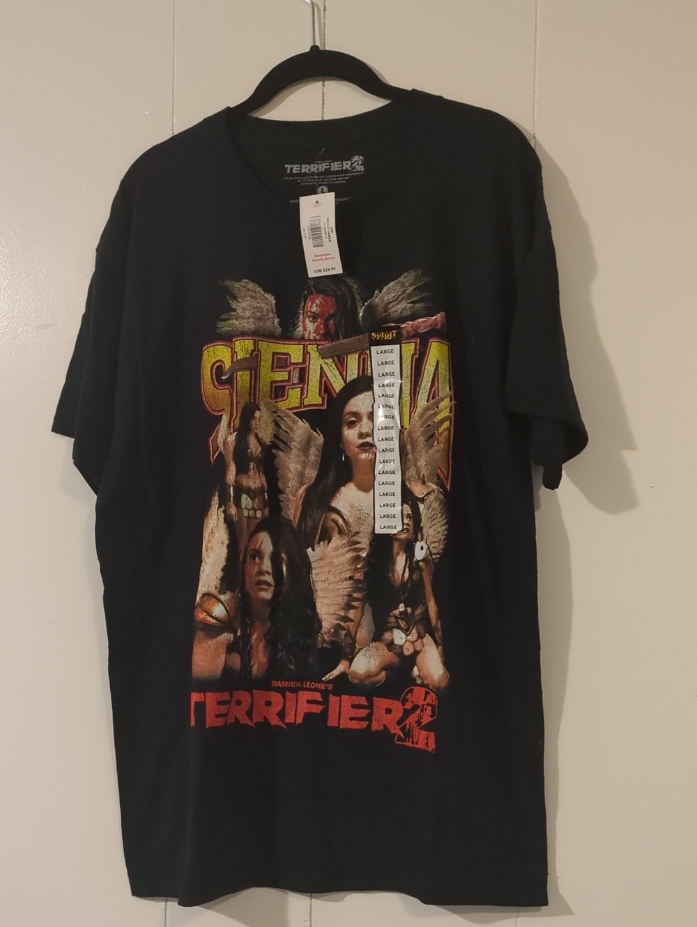 Terrifier 2 Sienna Black Graphic Tee From Spirit Halloween NWT